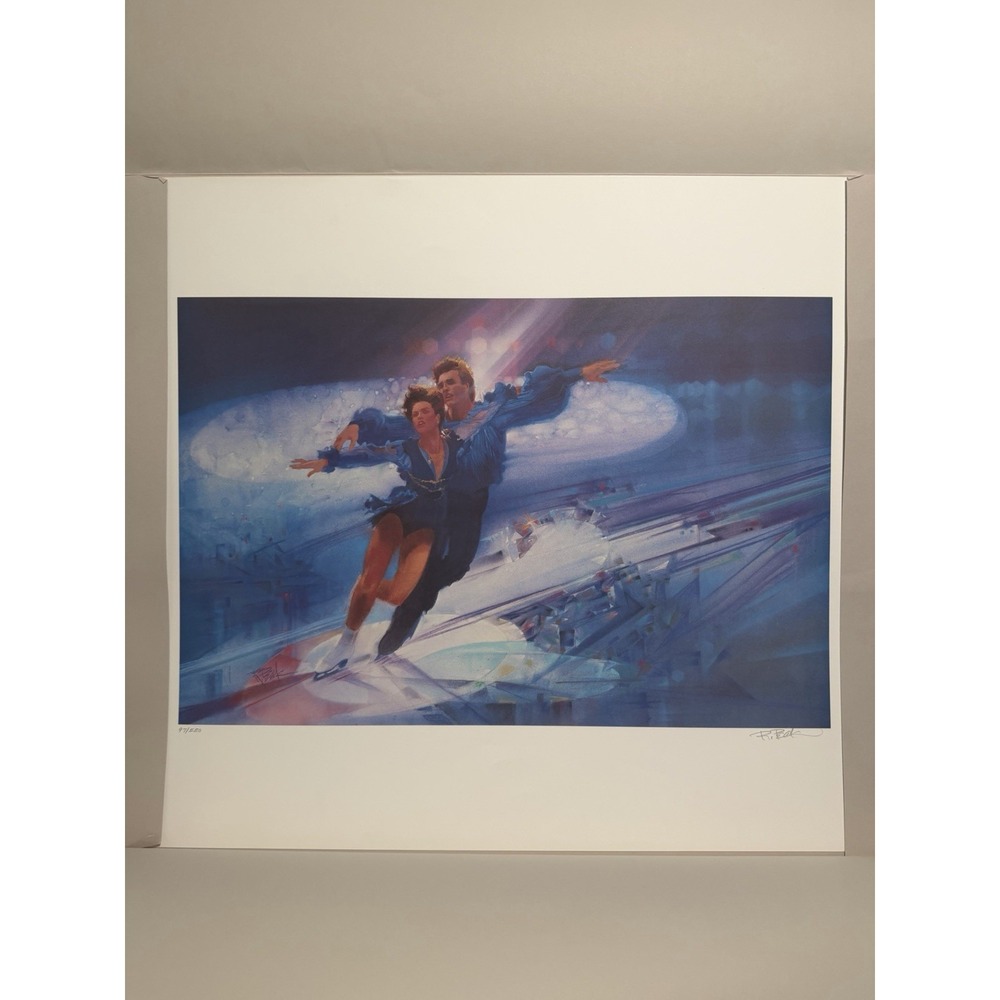 VTG lithograph, Figure Skating, 1983 Olympics, Robert Peak 97/550